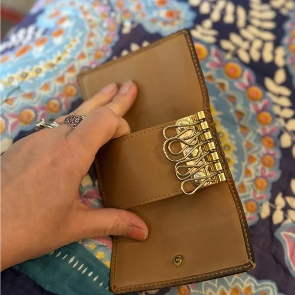 Coach Signature Brown and Tan Wallet - Picture 6 of 7